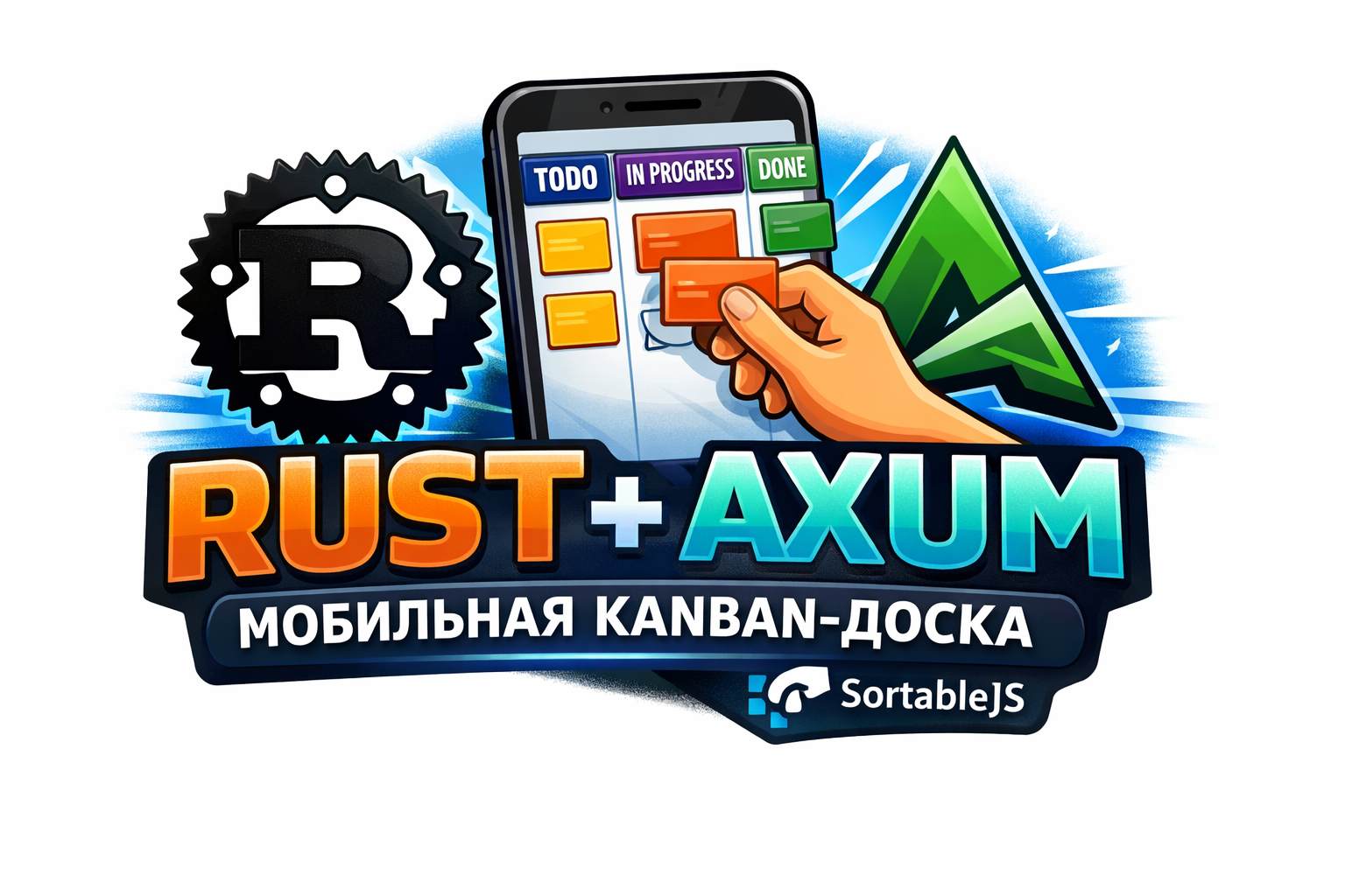 Kanban доска на мобильном устройстве